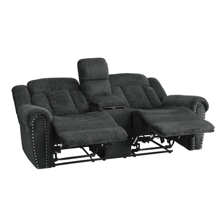 Nutmeg Charcoal Gray Sofa & Loveseat - Ornate Home