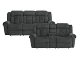 Nutmeg Charcoal Gray Sofa & Loveseat - Ornate Home