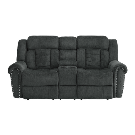 Nutmeg Charcoal Gray Sofa & Loveseat - Ornate Home