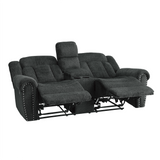 Nutmeg Charcoal Gray Sofa & Loveseat - Ornate Home