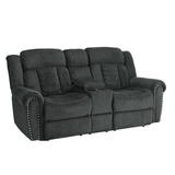 Nutmeg Charcoal Gray Sofa & Loveseat - Ornate Home