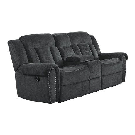 Nutmeg Gray Double Reclining Loveseat - Ornate Home