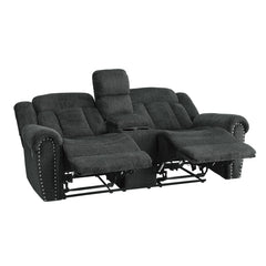 Nutmeg Gray Double Reclining Loveseat - Ornate Home