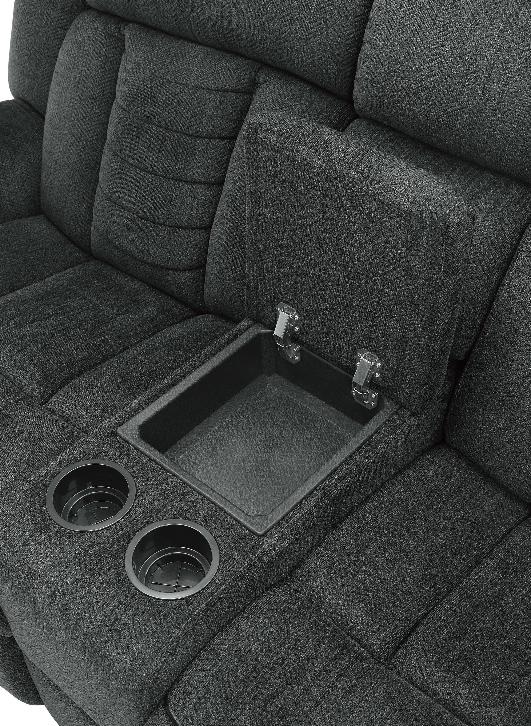 Nutmeg Gray Double Reclining Loveseat - Ornate Home