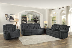 Nutmeg Gray Double Reclining Loveseat - Ornate Home