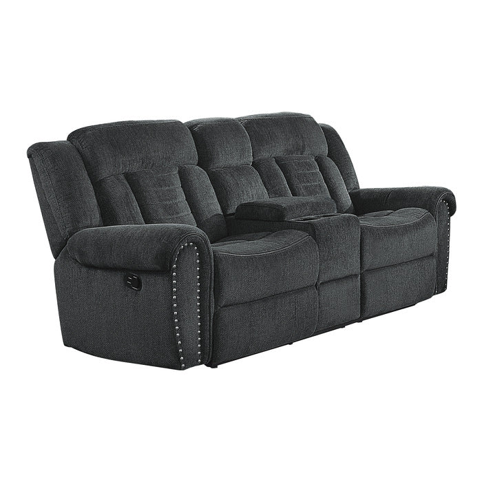 Nutmeg Gray Double Reclining Loveseat - Ornate Home