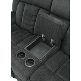 Nutmeg Gray Double Reclining Loveseat - Ornate Home