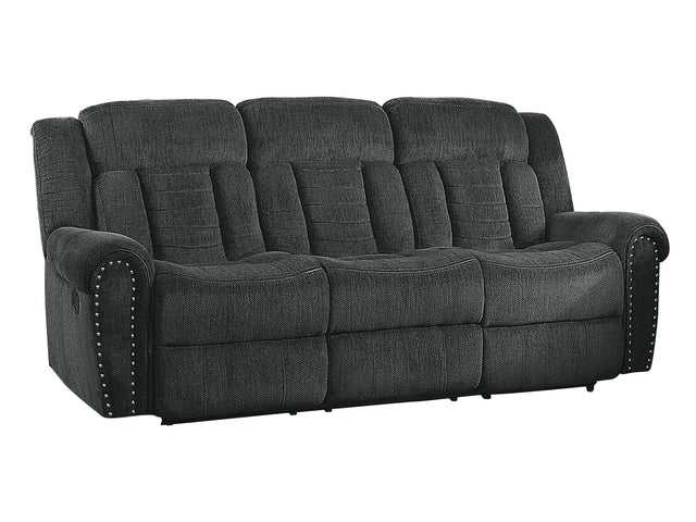 Nutmeg Gray Double Reclining Sofa - Ornate Home