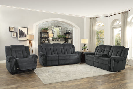 Nutmeg Gray Double Reclining Sofa - Ornate Home