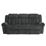 Nutmeg Gray Double Reclining Sofa - Ornate Home