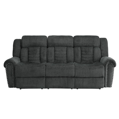 Nutmeg Gray Double Reclining Sofa - Ornate Home