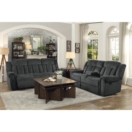 Nutmeg Gray Double Reclining Sofa - Ornate Home