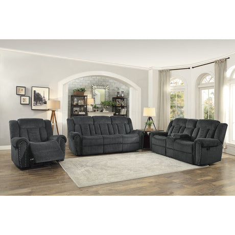 Nutmeg Gray Double Reclining Sofa - Ornate Home