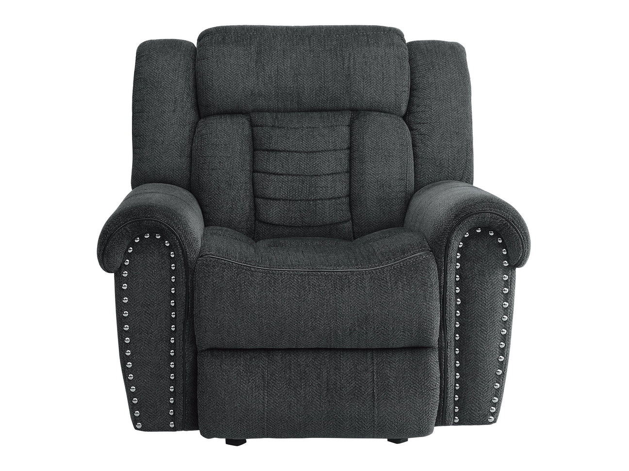 Nutmeg Gray Glider Reclining Chair - Ornate Home