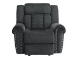 Nutmeg Gray Glider Reclining Chair - Ornate Home
