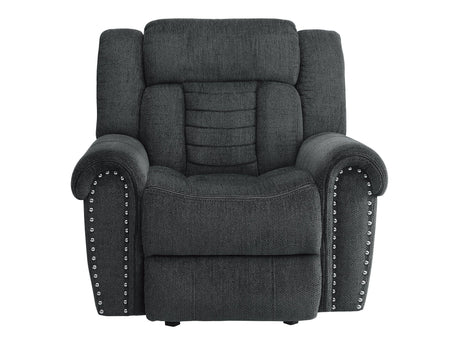 Nutmeg Gray Glider Reclining Chair - Ornate Home