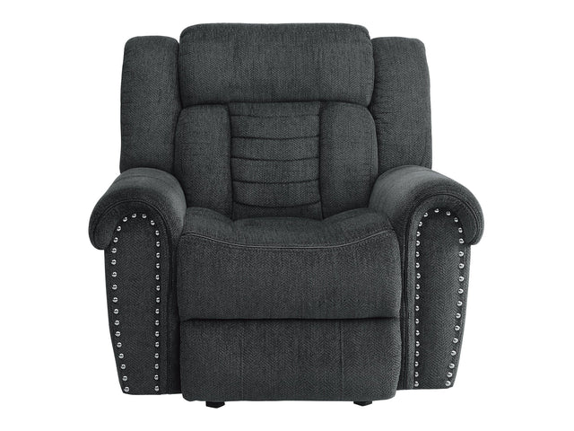 Nutmeg Gray Glider Reclining Chair - Ornate Home
