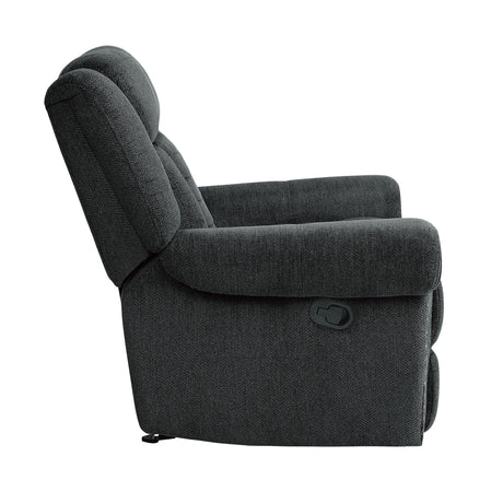 Nutmeg Gray Glider Reclining Chair - Ornate Home