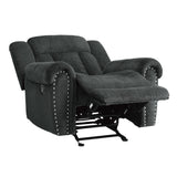 Nutmeg Gray Glider Reclining Chair - Ornate Home