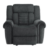Nutmeg Gray Glider Reclining Chair - Ornate Home