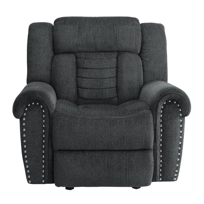 Nutmeg Gray Glider Reclining Chair - Ornate Home