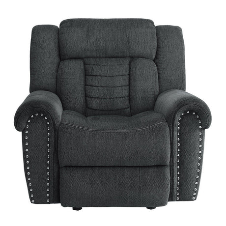 Nutmeg Gray Glider Reclining Chair - Ornate Home