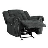 Nutmeg Gray Glider Reclining Chair - Ornate Home