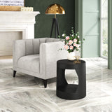Nuuk Black Side Table - Ornate Home