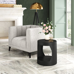 Nuuk Black Side Table - Ornate Home