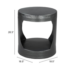 Nuuk Black Side Table - Ornate Home
