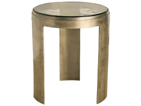 Nuvola Antique Zinc Round End Table - Ornate Home