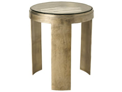 Nuvola Antique Zinc Round End Table - Ornate Home