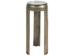 Nuvola Light Emperador/Antique Nickel Drink Table - Ornate Home