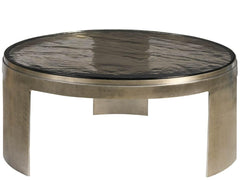 Nuvola Zinc 38" Round Cast Aluminum Base Cocktail Table - Ornate Home