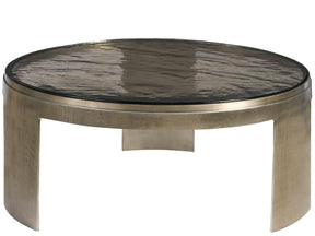Nuvola Zinc 38" Round Cast Aluminum Base Cocktail Table - Ornate Home