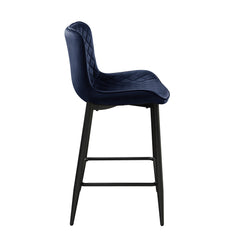 Nya Blue Counter Height Chair (Set of 2) - Ornate Home