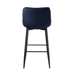 Nya Blue Pub Height Chair (Set of 2) - Ornate Home