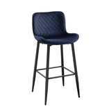 Nya Blue Pub Height Chair (Set of 2) - Ornate Home