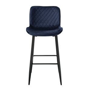 Nya Blue Pub Height Chair (Set of 2) - Ornate Home