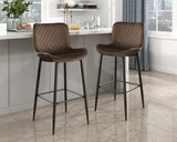 Nya Brown Pub Height Chair (Set of 2) - Ornate Home
