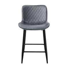 Nya Dark Gray Counter Height Chair (Set of 2) - Ornate Home
