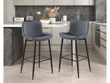 Nya Dark Gray Pub Height Chair - Ornate Home