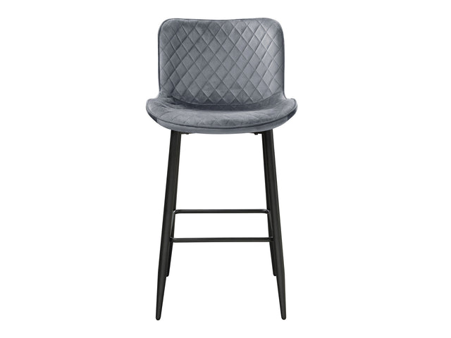 Nya Dark Gray Pub Height Chair (Set of 2) - Ornate Home