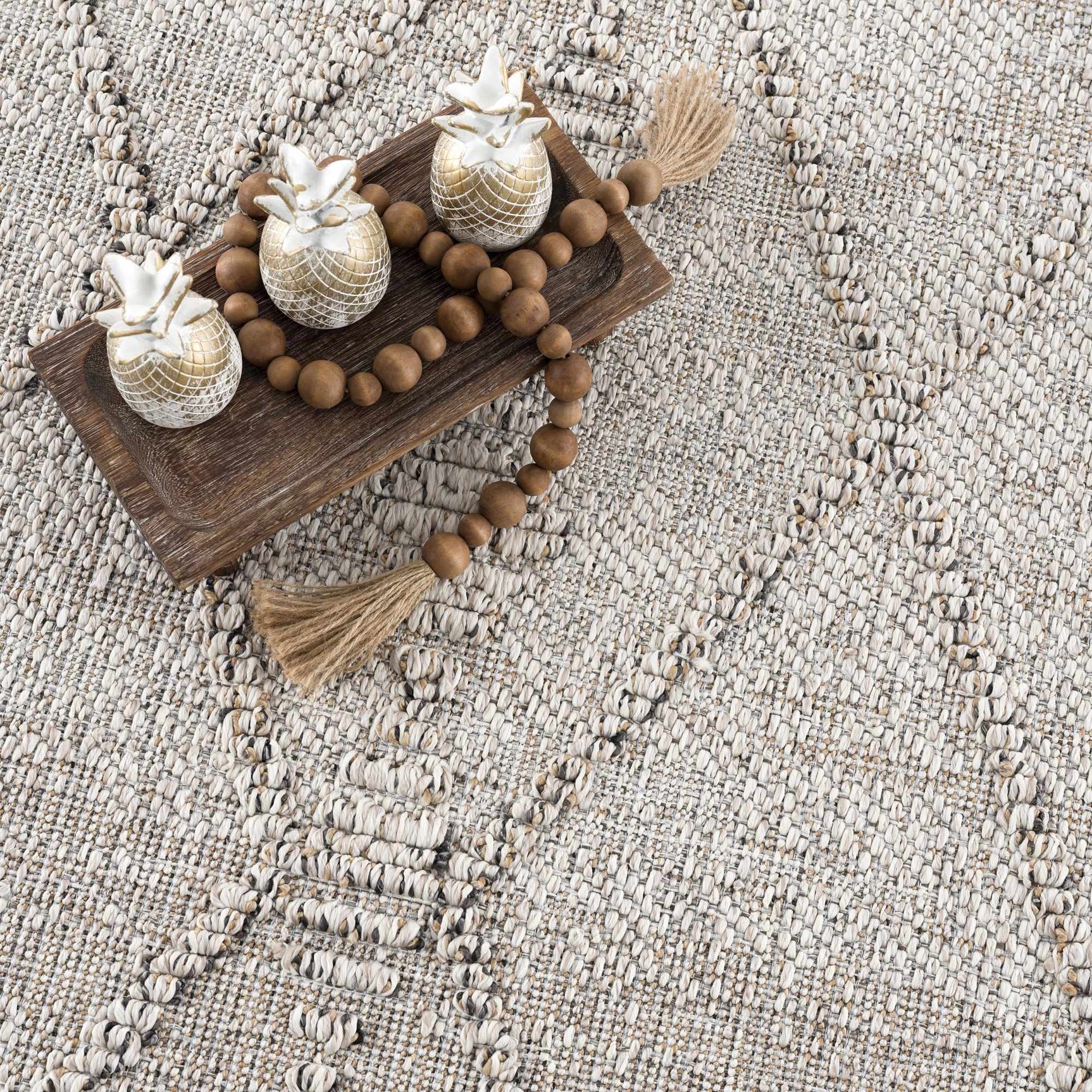 Nyla Bone Indoor & Outdoor Rug - 2x3 - Clearance - Ornate Home