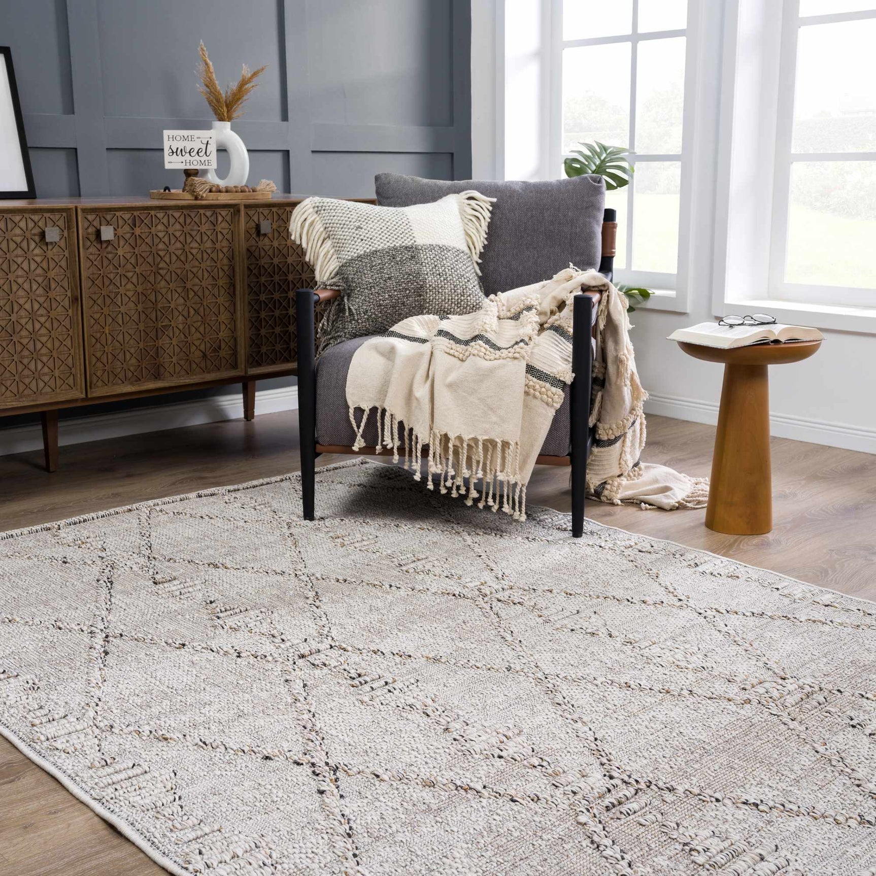 Nyla Bone Indoor & Outdoor Rug - 2x3 - Clearance - Ornate Home