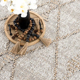 Nyla Bone & Tan Textured Performance Outdoor Rug - Clearance - Ornate Home