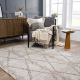 Nyla Bone & Tan Textured Performance Outdoor Rug - Clearance - Ornate Home