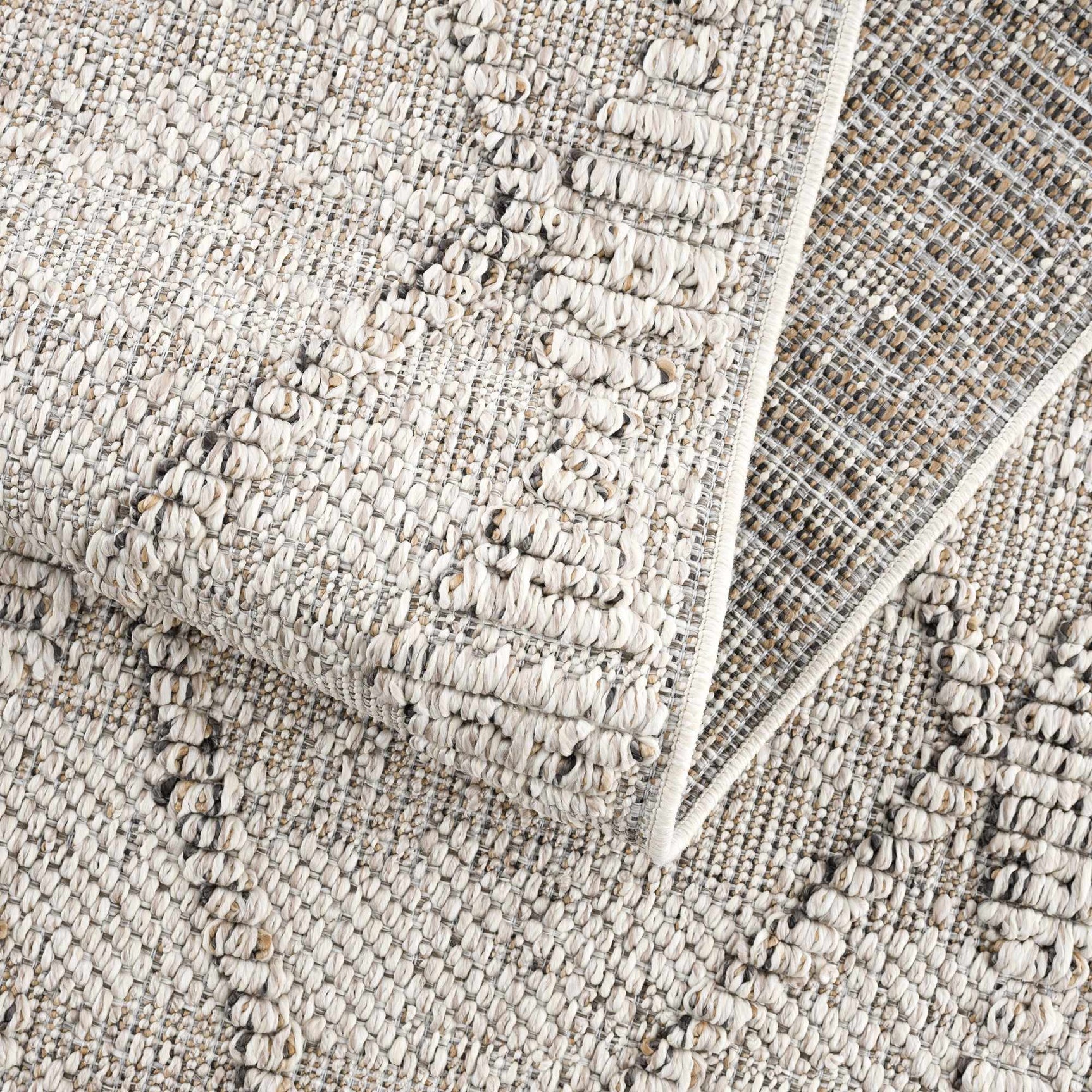 Nyla Bone Textured Performance Rug - Clearance - Ornate Home