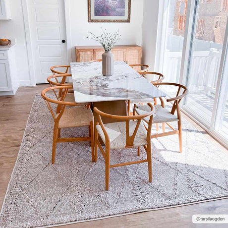 Nyla Bone Textured Performance Rug - Clearance - Ornate Home