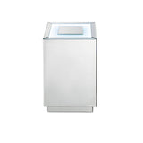 Nyoka Mirrored & Faux Gems Accent Table (LED) - Ornate Home